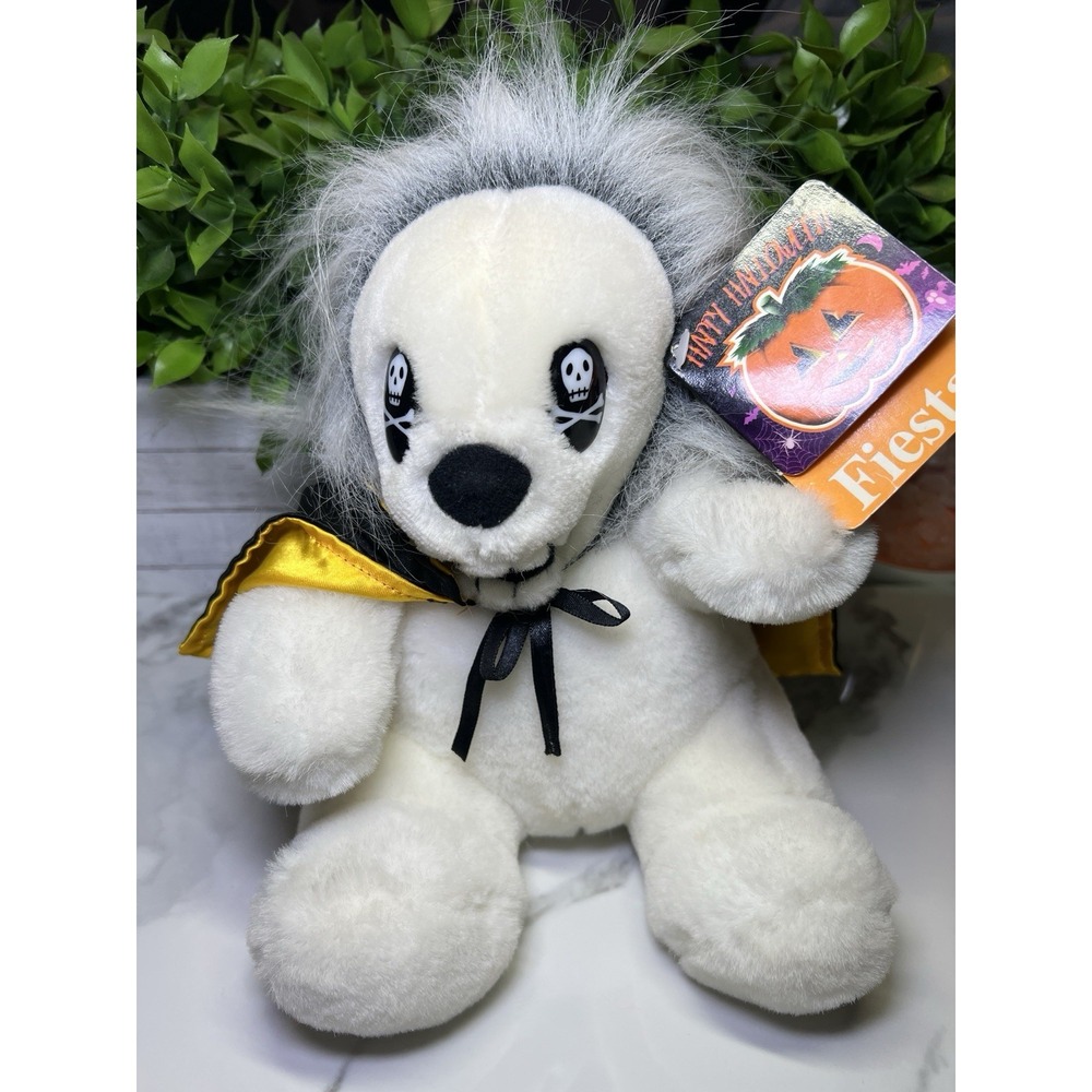 Vintage 1999 Fiesta Skeleton Halloween Plush Ghost Noise Tested Working